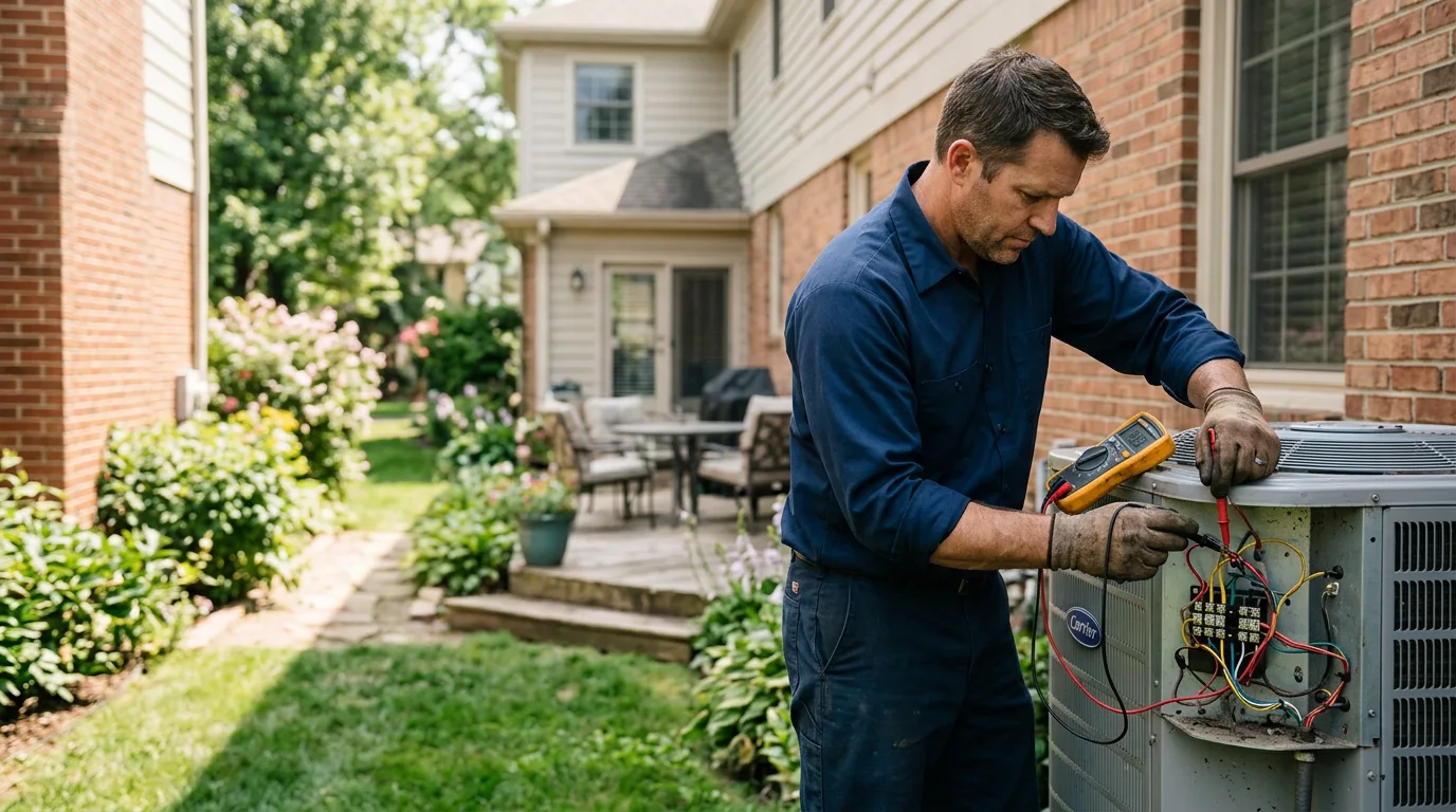 HVAC technician working near White Oak, TX